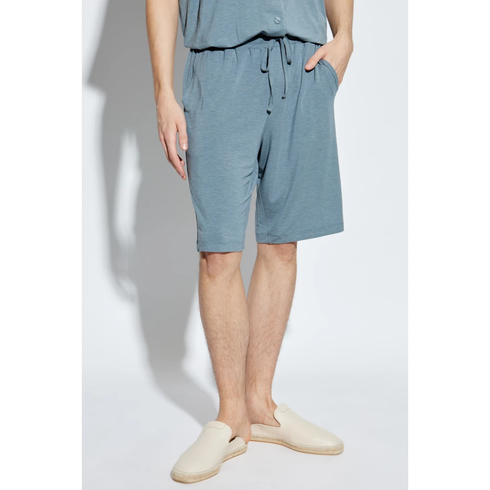 Hanro Korte Casuals Blue Heren