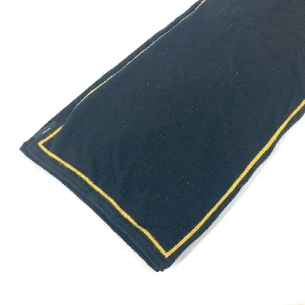Fendi Vintage Pre-owned Wool scarves Black Dames