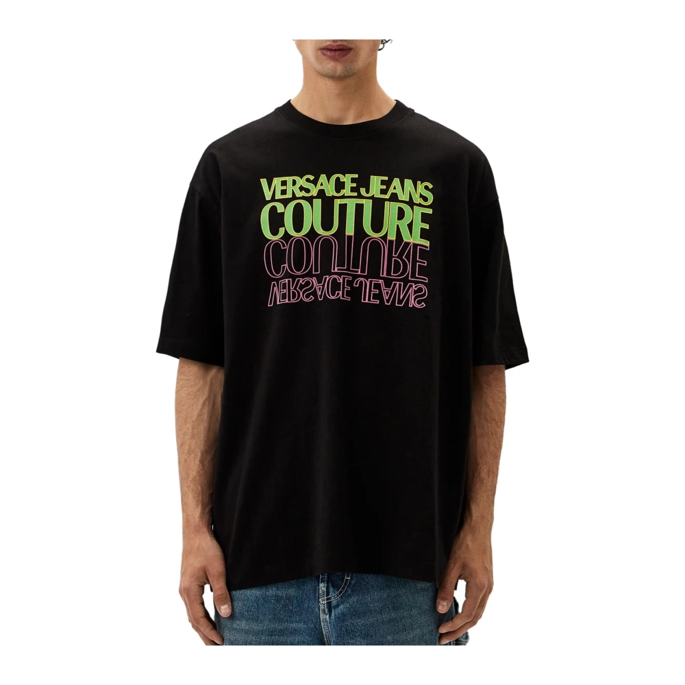 Versace Jeans Couture Men's Black T-Shirt - T-Shirts - M - Tops