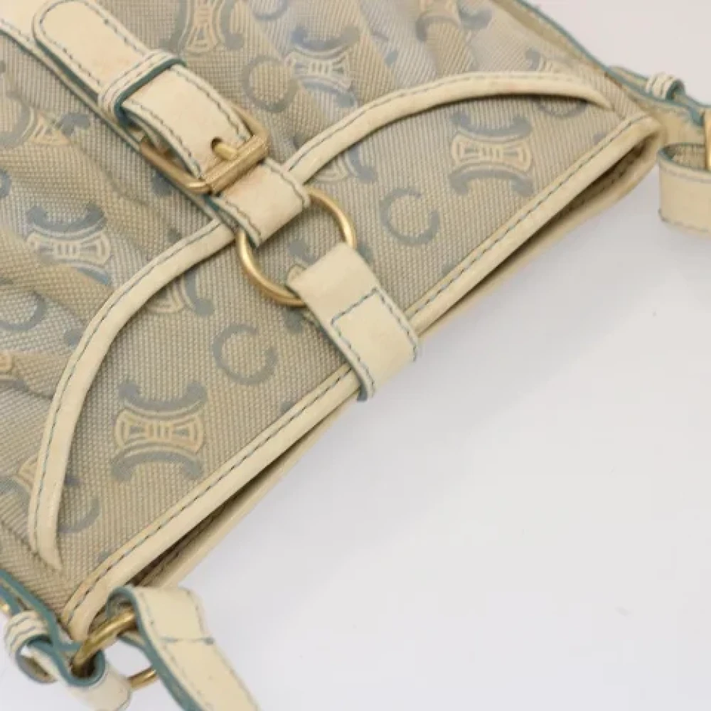 Celine Vintage Pre-owned Canvas shoulder-bags Blue Dames