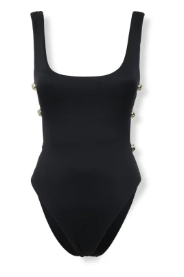 Mona Studded Scoop Neck One Piece