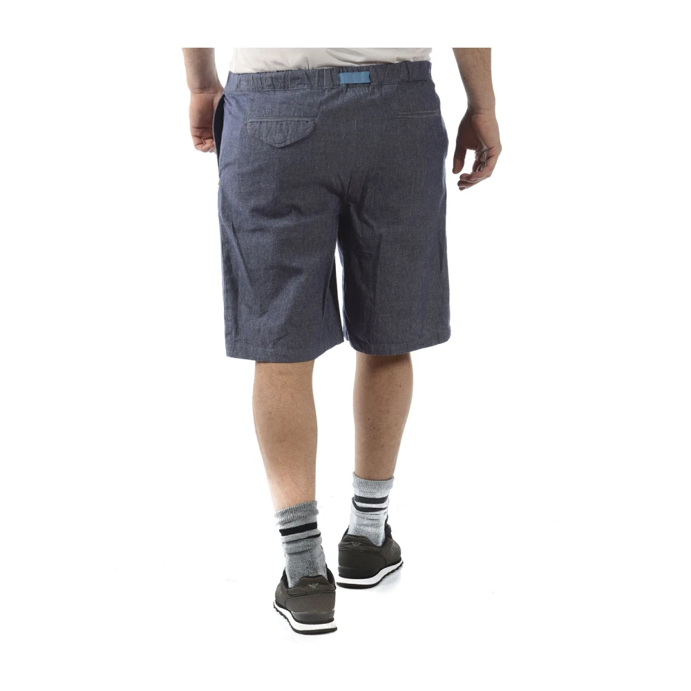 Daniele Alessandrini Katoenen Bermuda Saint Tropez Shorts Blue Heren