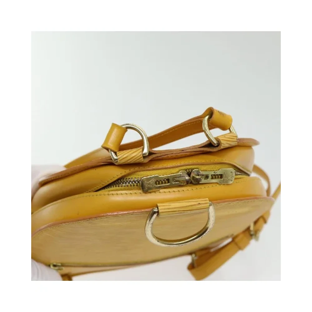 Louis Vuitton Vintage Pre-owned Leather backpacks Yellow Dames