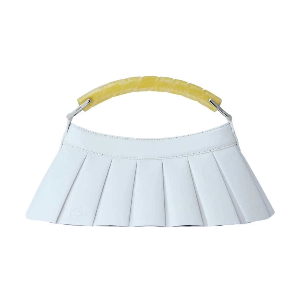 Lacoste Women's White Runway H Lenglen Leather Bag - Handbags - One Size - Bags