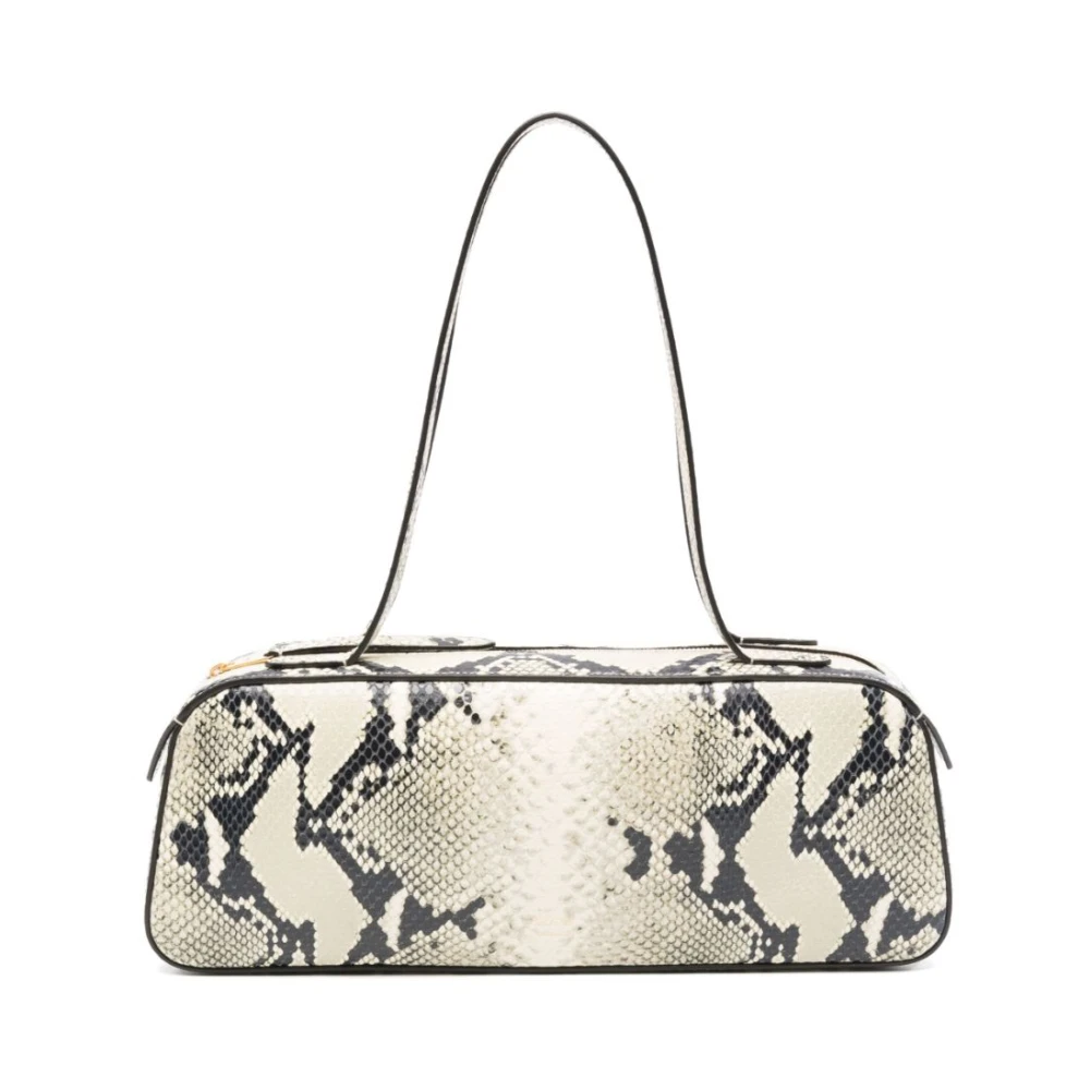 Khaite Slangenprint Leren Tote Tas Beige Dames