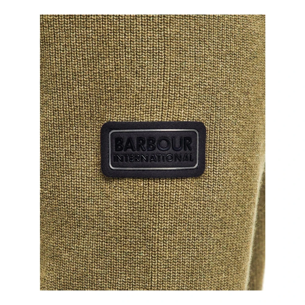 Barbour Tijdloze ronde hals trui groen Green Heren
