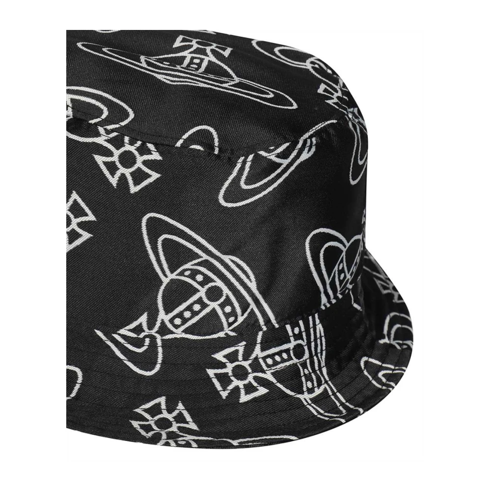 Vivienne Westwood Luxe Logo Bucket Hat Black Heren