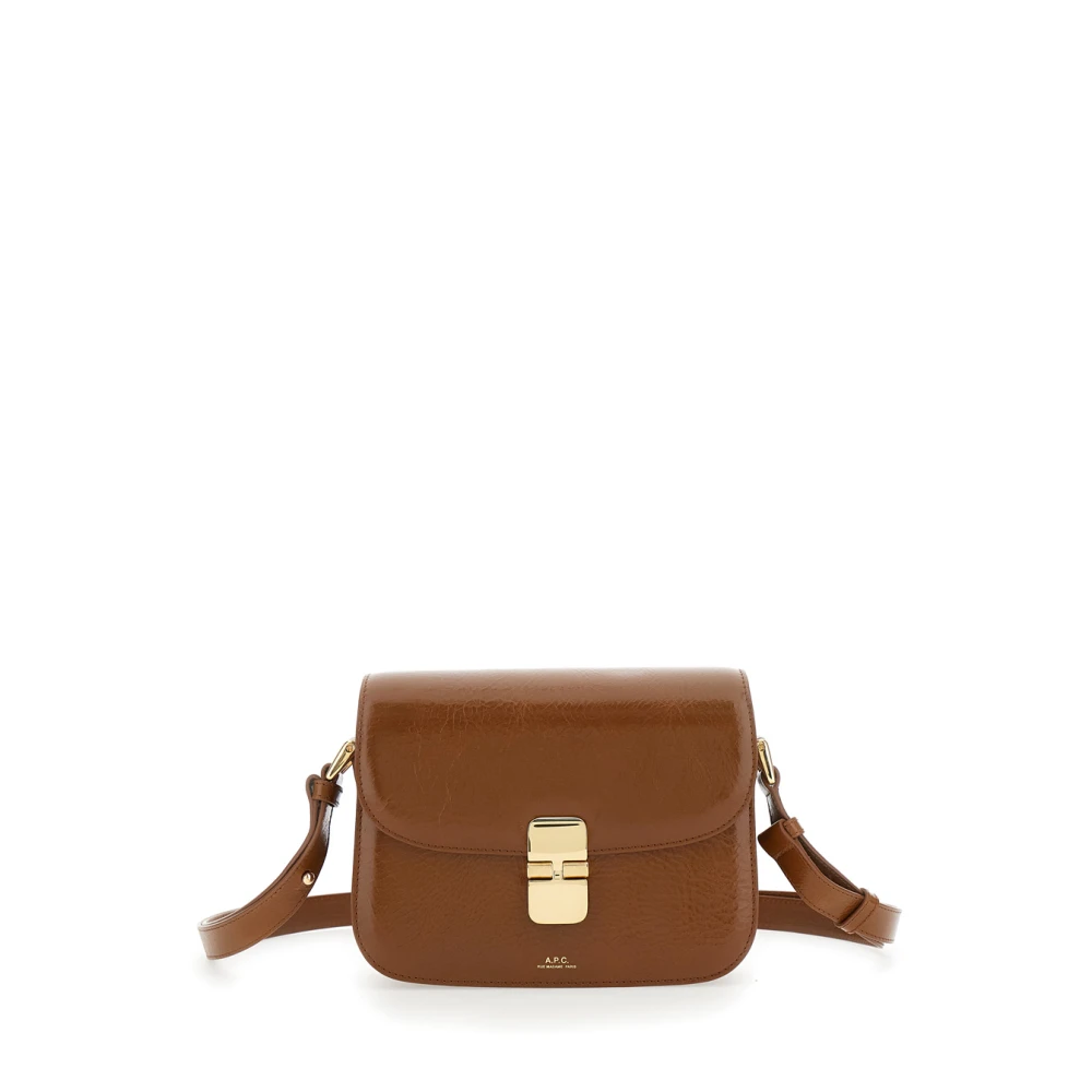 A.p.c. Women's Brown Cross Body Bags, One Size, Grace Small Bag
