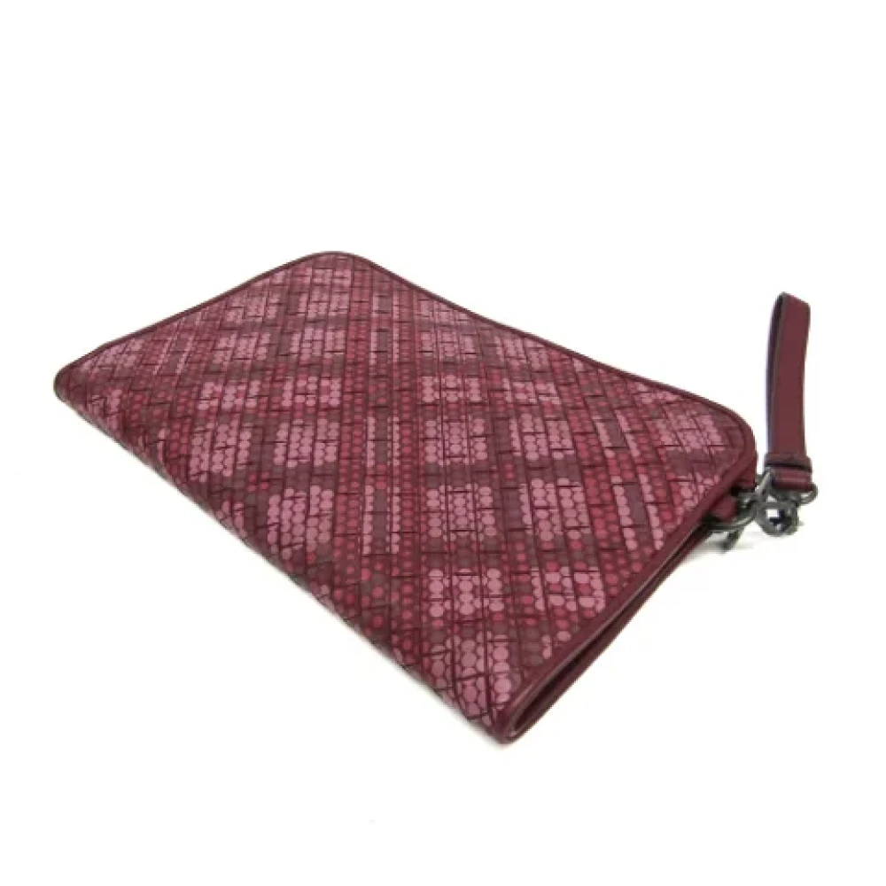 Bottega Veneta Vintage Pre-owned Leather clutches Pink Dames