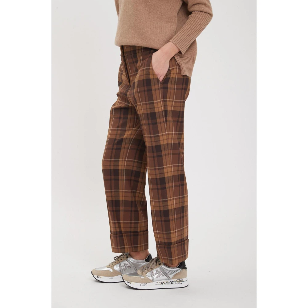 Via Masini 80 Stijlvolle Herenbroek Brown Dames