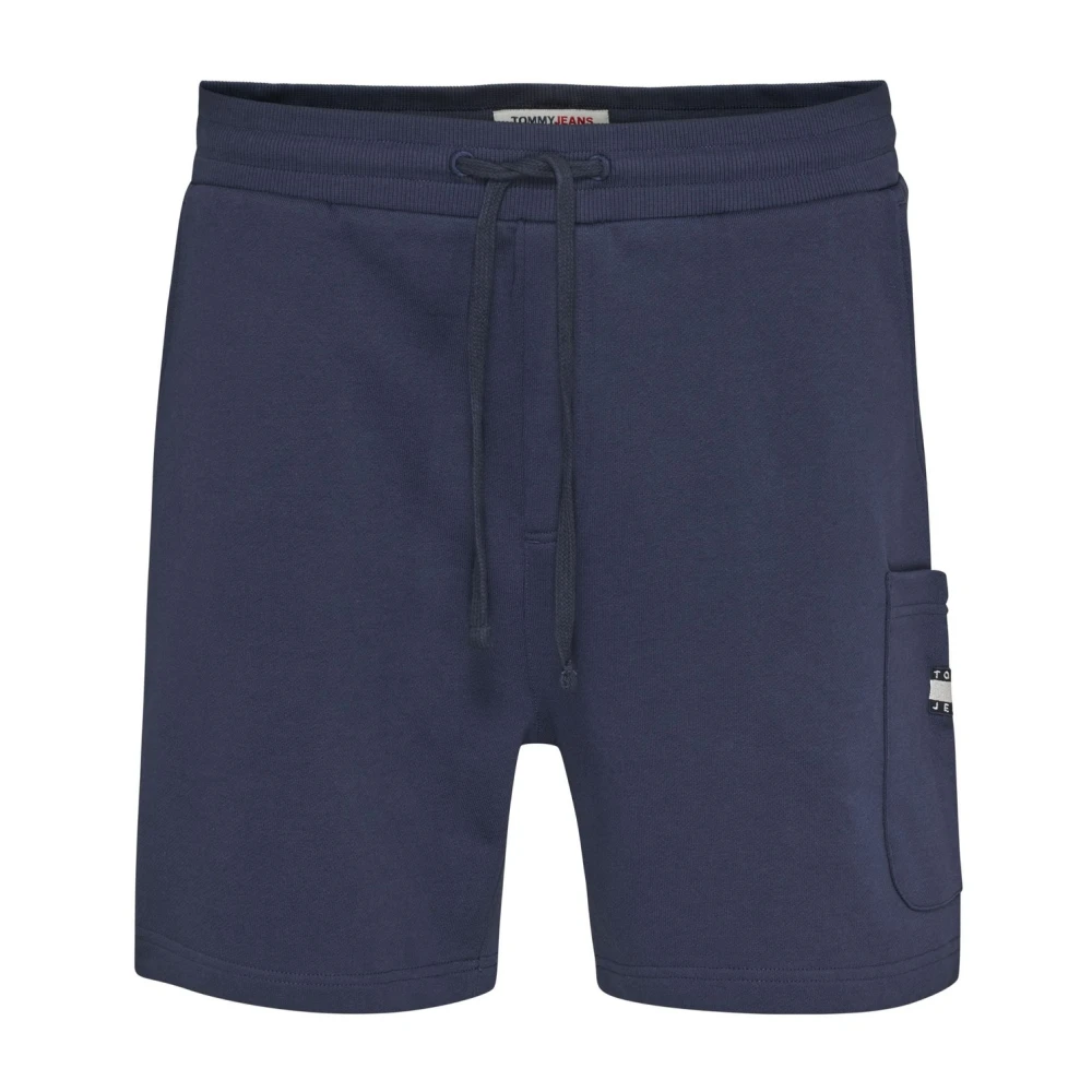 Tommy Jeans Men's Blue Cargo Badge Cotton Bermuda Shorts - Casual Shorts - 2XL - Shorts