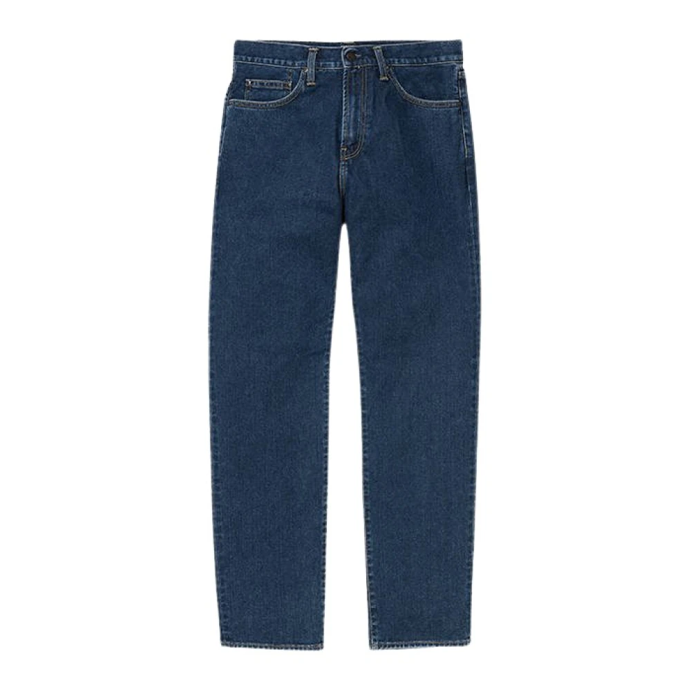 Carhartt WIP Pontiac Blauwe Jeans Organische Denim Regular Fit Blue Heren