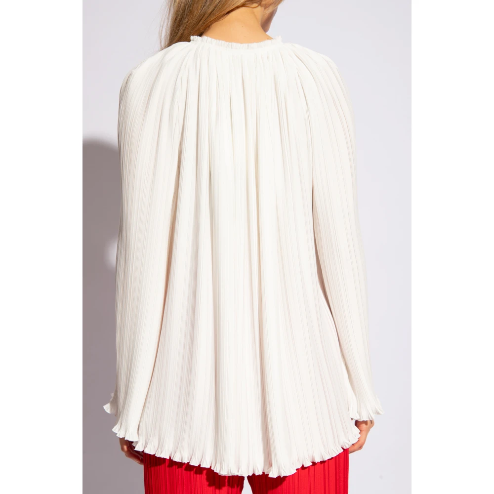 Lanvin Geplooide blouse White Dames