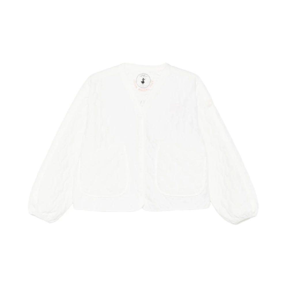 Save The Duck Women's White Light Jackets, S, Coats