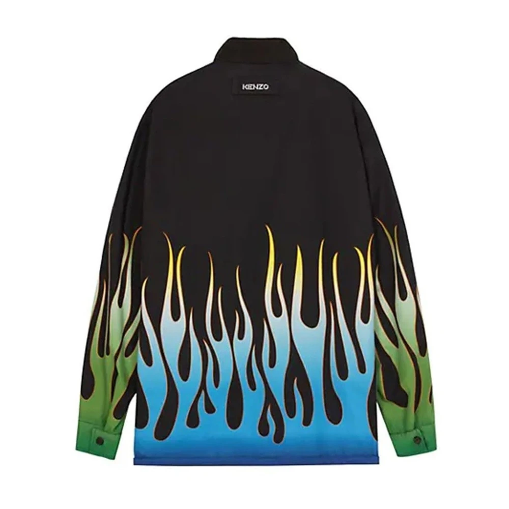 Kenzo Vlamprint Omkeerbare Jas Black Heren