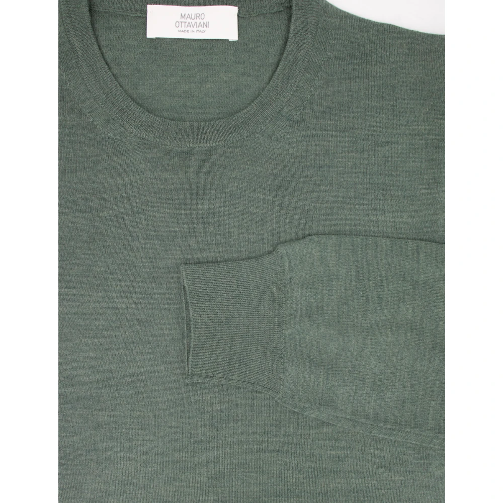 Mauro Ottaviani Elegant Crew Neck Sweater Green Heren