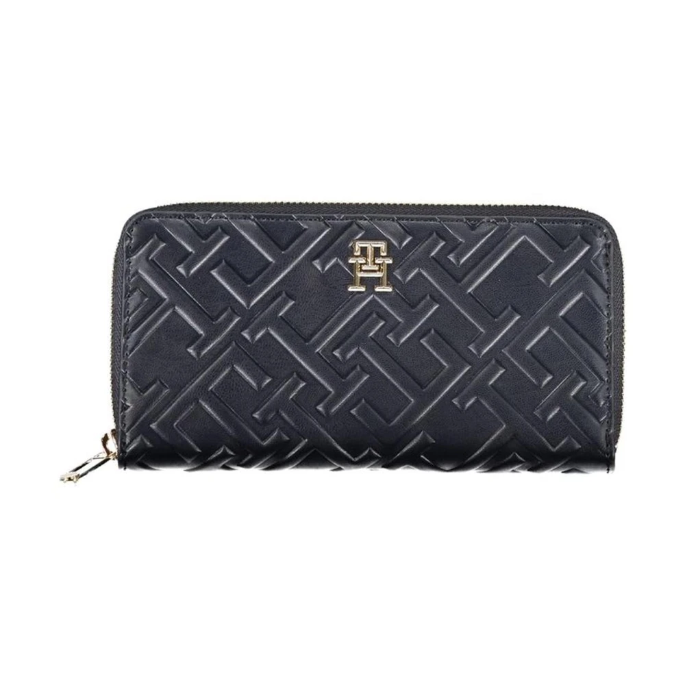 Tommy Hilfiger Blauwe Portemonnee met Ritssluiting en Logo Blue Dames