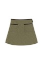 jupe-mini-vert-quiltee-luxepad