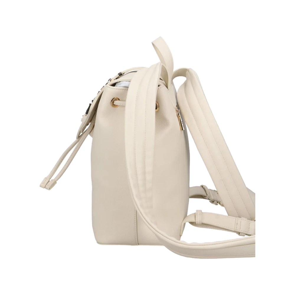 Moschino Ivoor Trendy Rugzak met Gouden Details Beige Dames