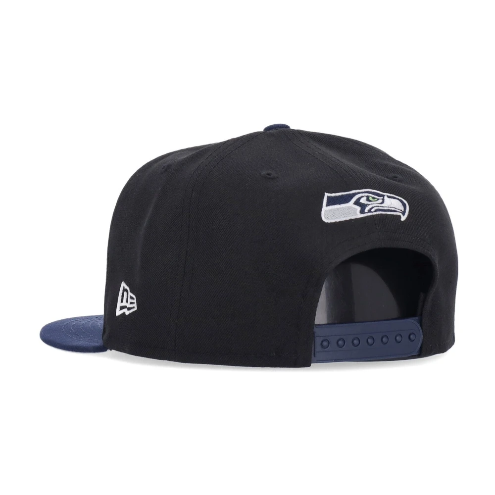 new era Seattle Seahawks Platte Klep Pet Black Heren