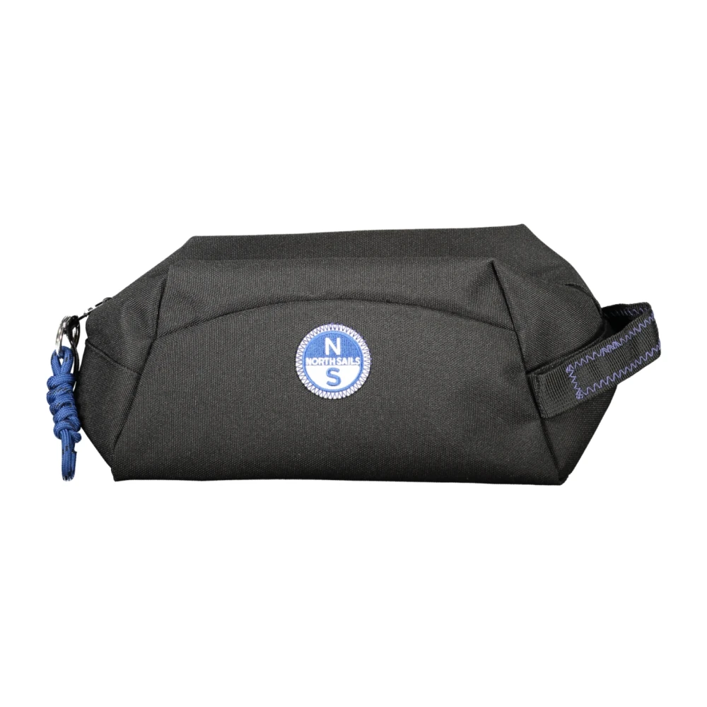 North Sails Black Toilet Bags, Male, One Size, Waterproof Canvas Wash Bag