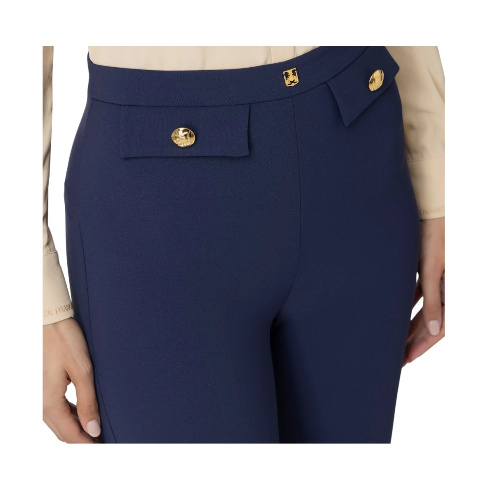 Elisabetta Franchi Stijlvolle Broek voor Vrouwen Blue Dames
