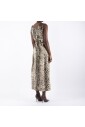 robe-en-polyester-elasthanne-marron