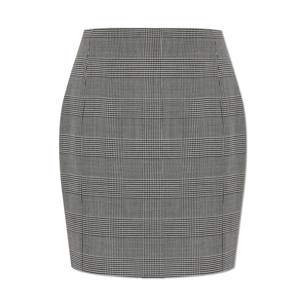 Balmain Femme Gris Jupes, Taille: 34 Fr Jupe Pied-De-Poule