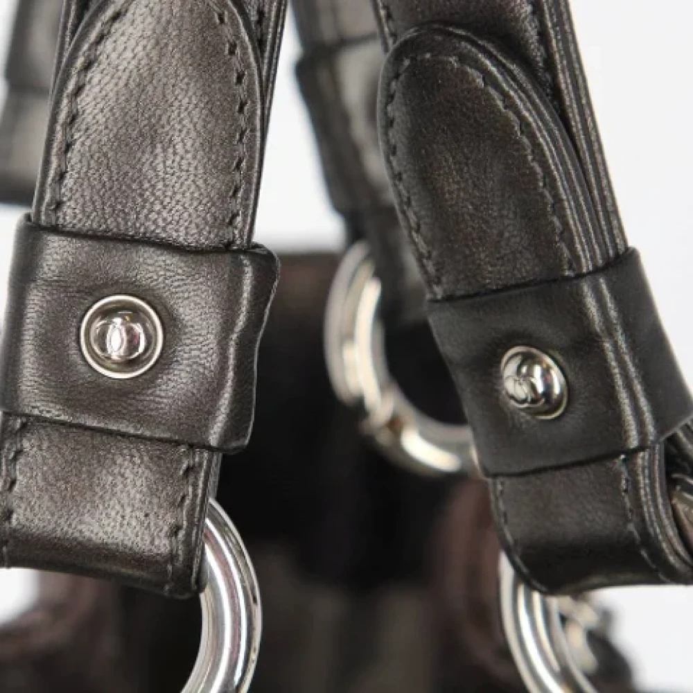 Chanel Vintage Pre-owned Denim chanel-bags Brown Dames