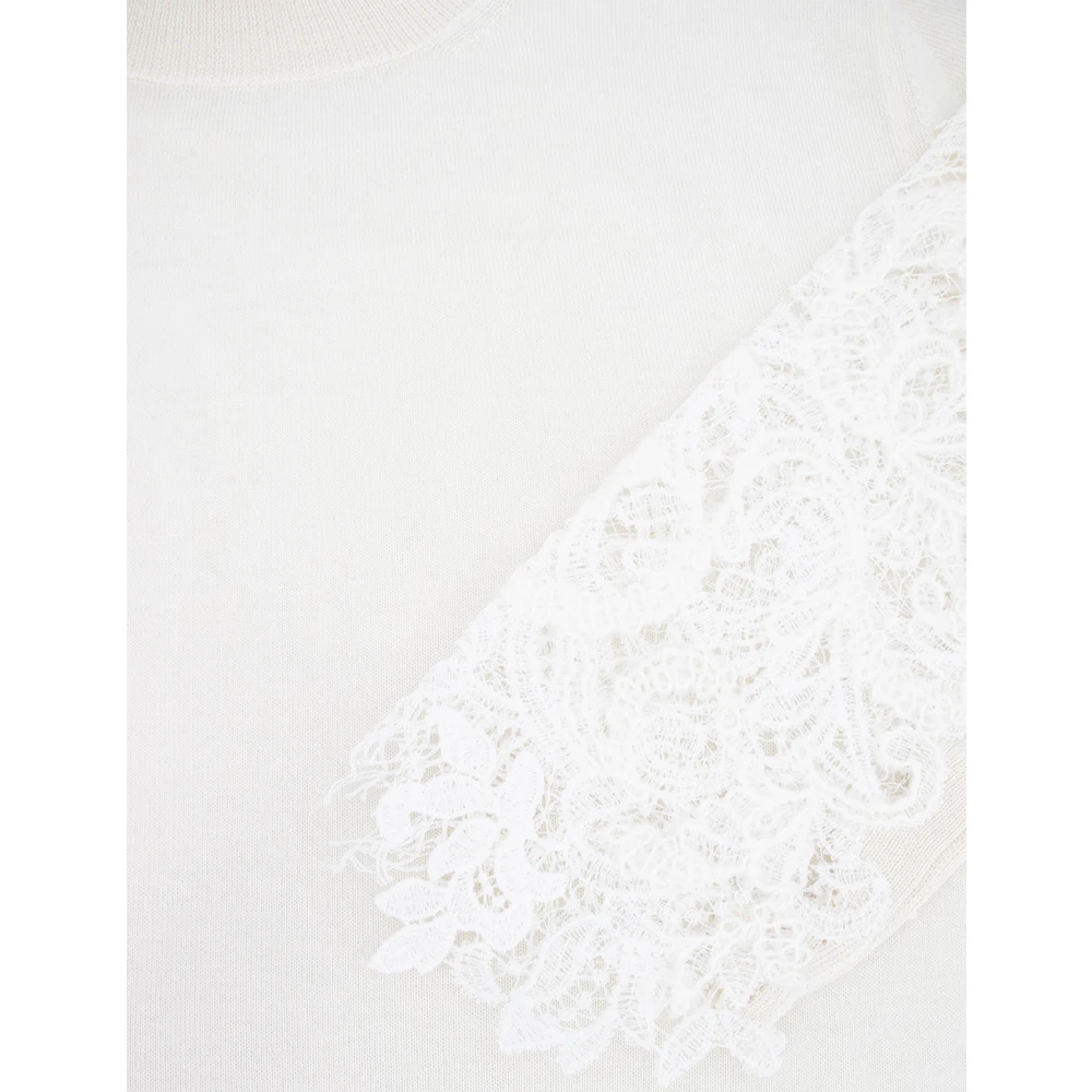 Ermanno Scervino Kasjmier Kanttrui Beige Dames