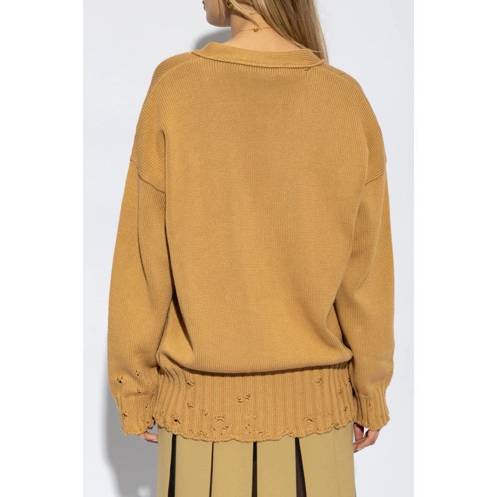 Marni Katoenen vest Brown Dames
