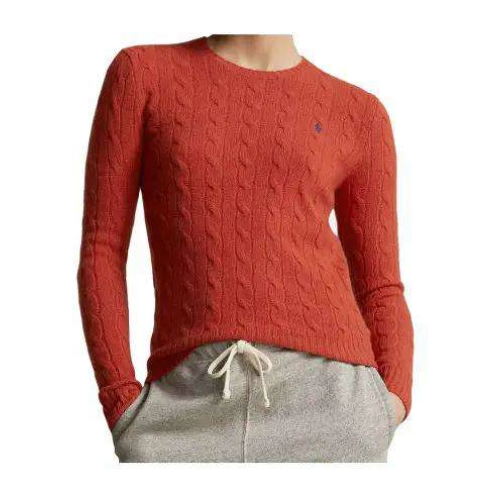Ralph Lauren Casual gestreept poloshirt Orange Dames