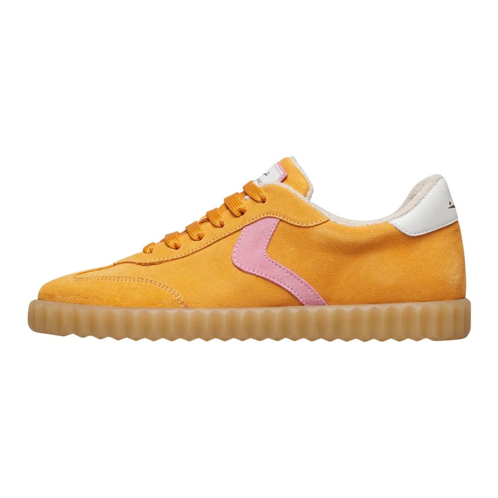 Voile Blanche Suede Sneakers Ines Dames Schoenen Geel