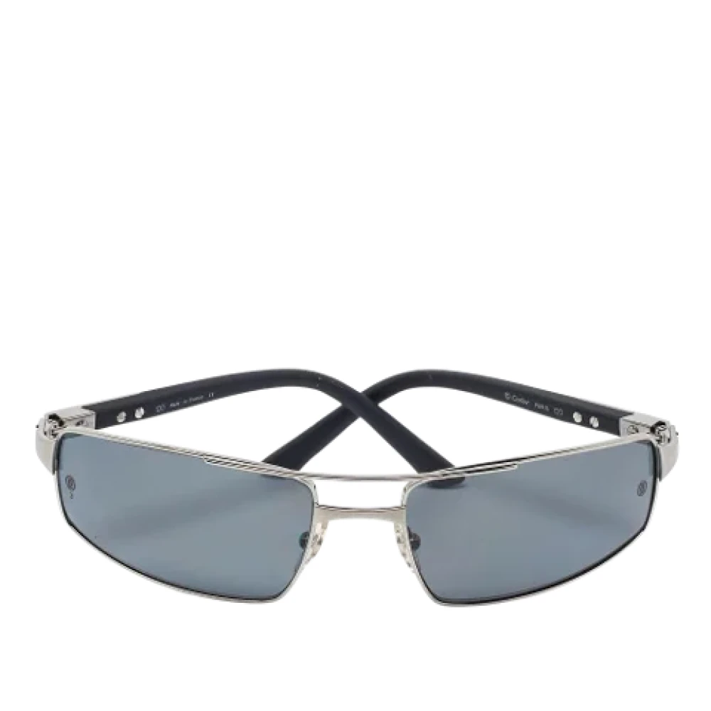 Cartier Vintage Pre-owned Rubber sunglasses Gray Heren