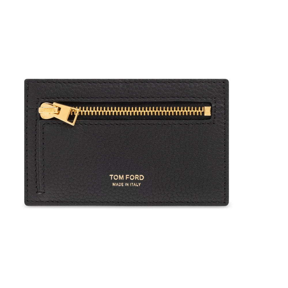 Tom Ford Leren portemonnee Black Heren