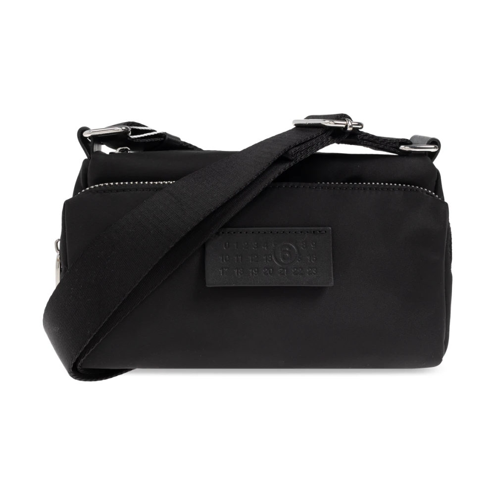 MM6 Maison Margiela Schoudertas met logo Black Heren