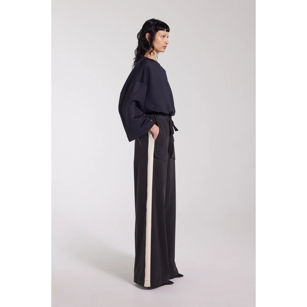 Stutterheim Gestreepte Waterdichte Broek Black Dames