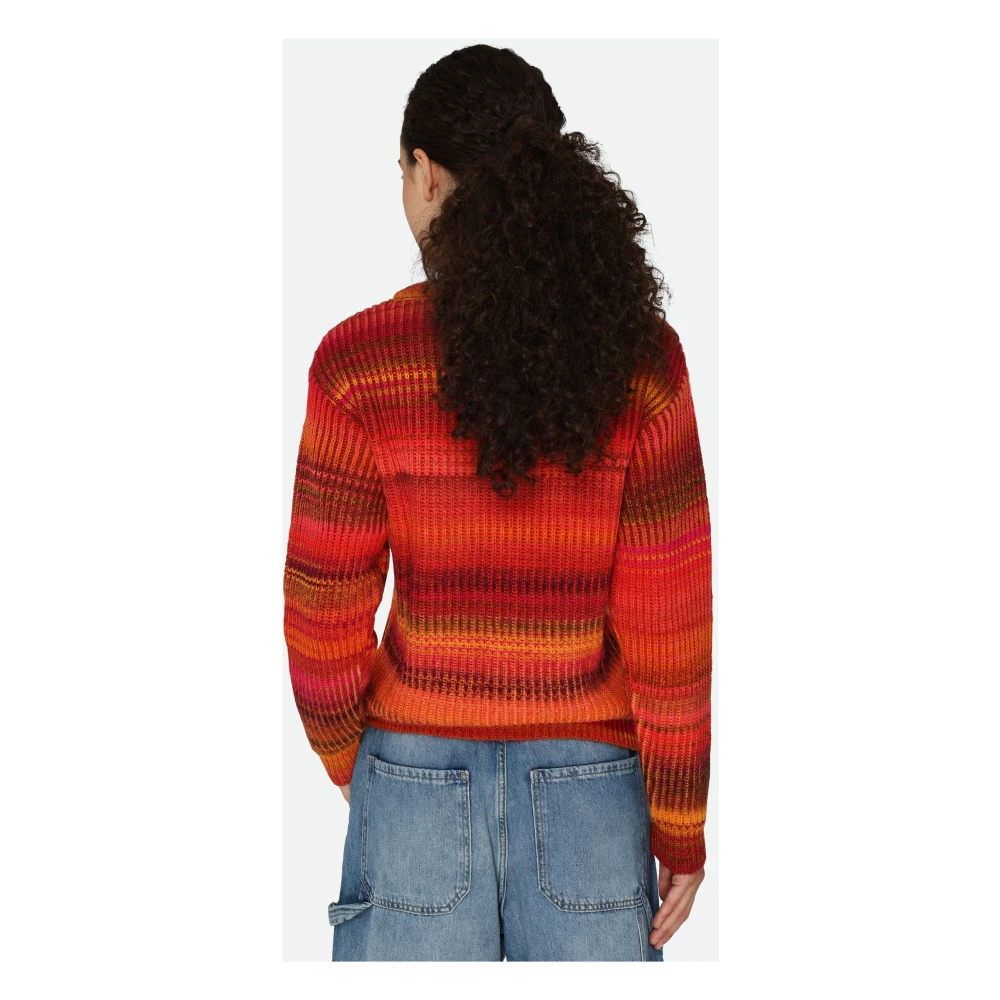 PATRIZIA PEPE Oranje Trui Ronde Hals Lange Mouwen Multicolor Dames