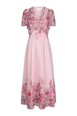floral-dress-with-v-neck-light-pink
