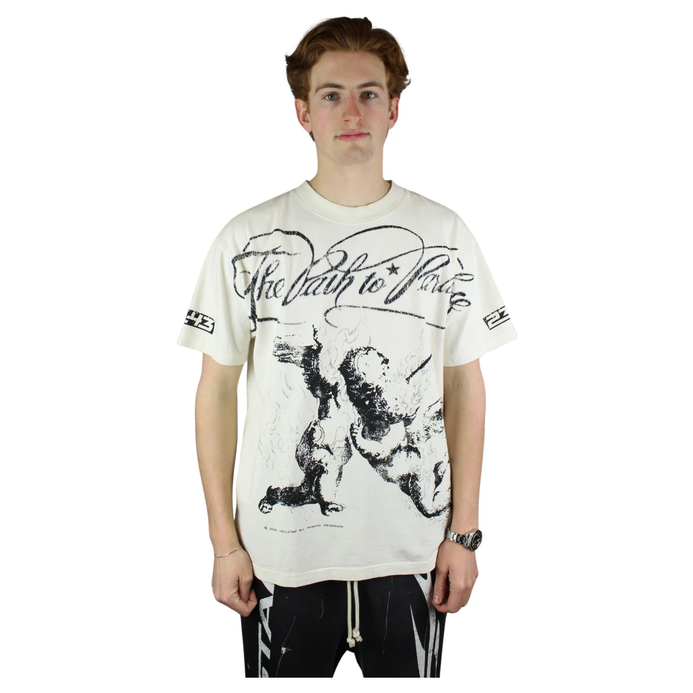 Hellstar Pad Naar Paradijs Grafische T-shirt White Heren