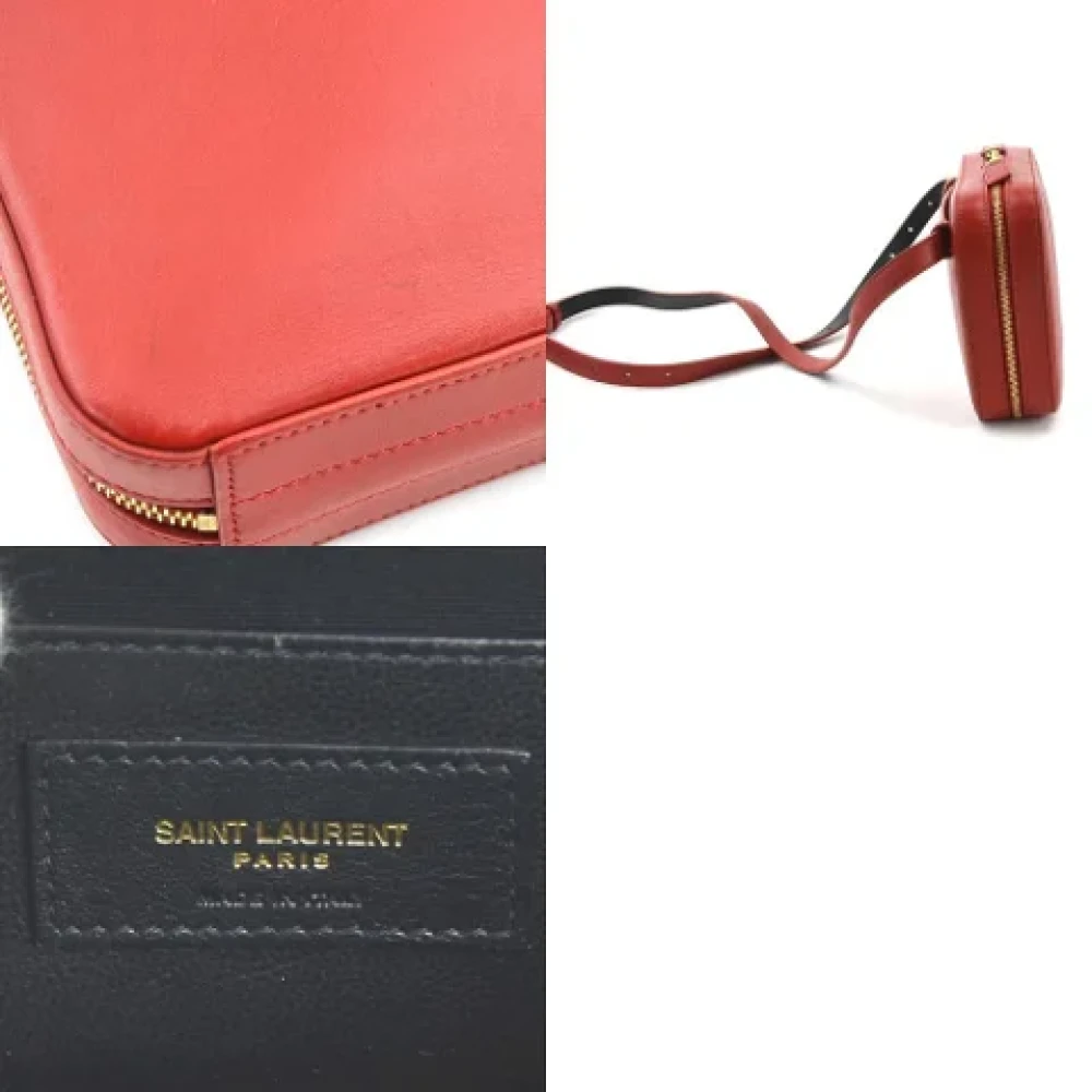 Saint Laurent Vintage Pre-owned Leather shoulder-bags Red Dames