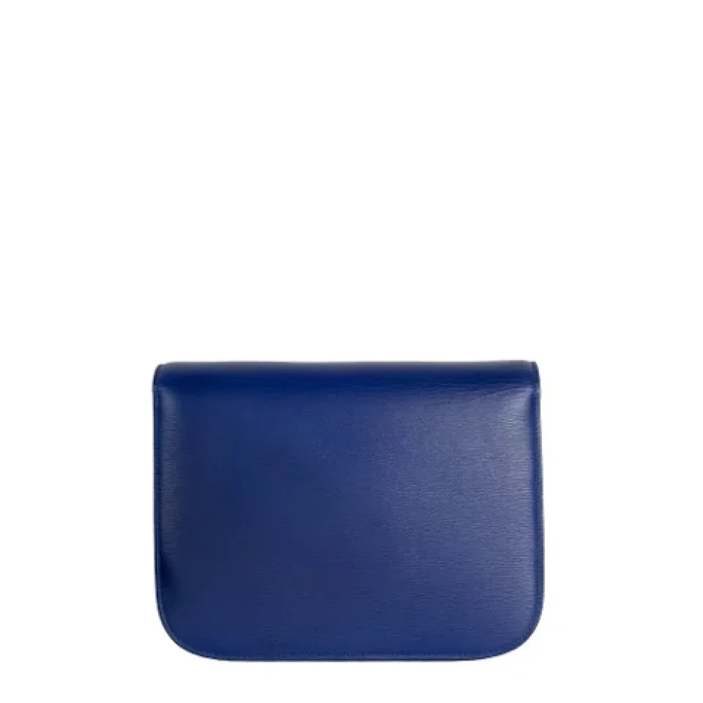 Celine Vintage Pre-owned Leather celine-bags Blue Dames