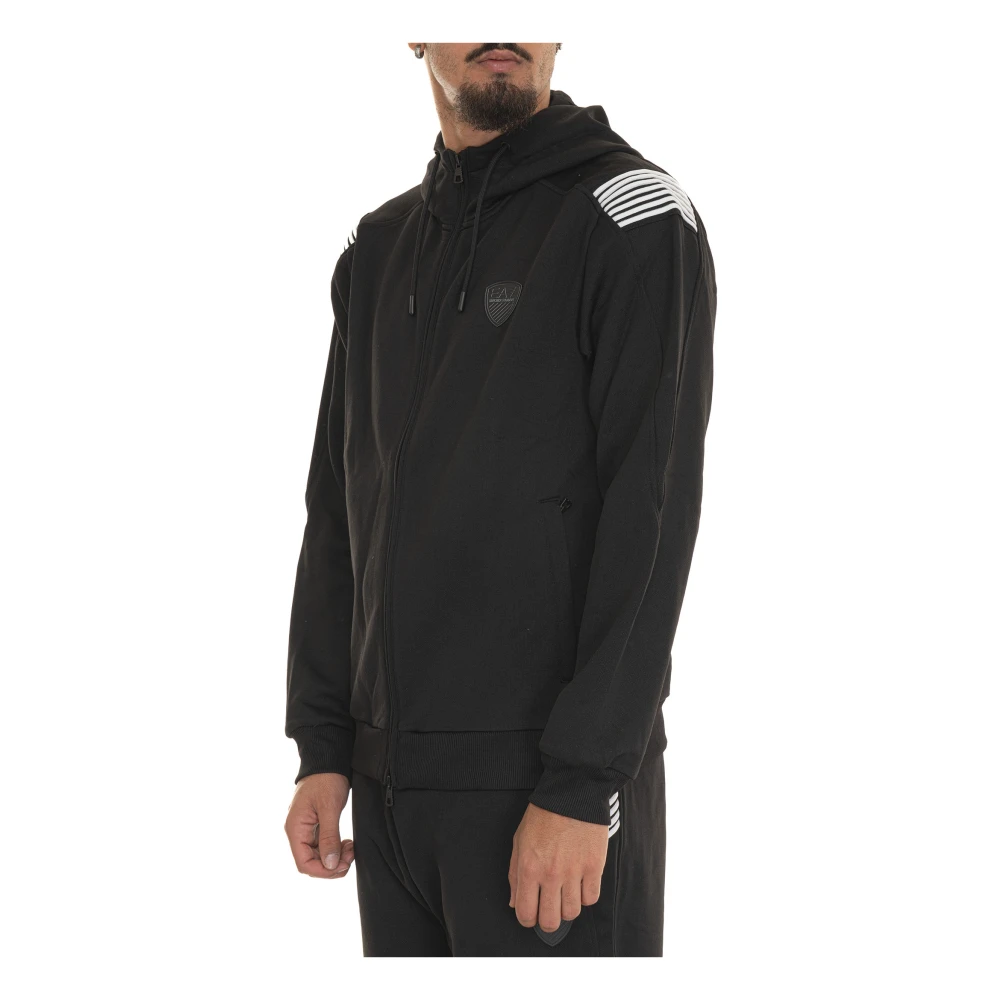 Emporio Armani EA7 Casual Sweatshirt voor Mannen Black Heren