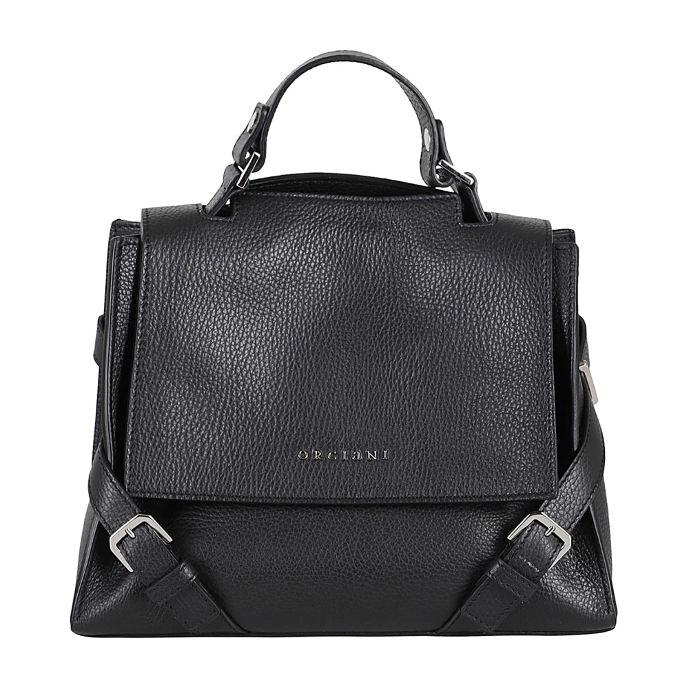 Orciani Sveva Sense Leren Tas Black Dames