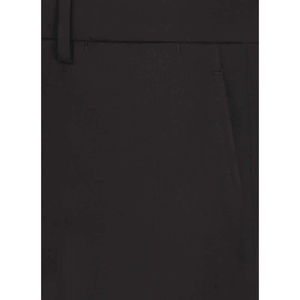 Caruso Zwart Wollen Pak Jas met Broek Black Heren