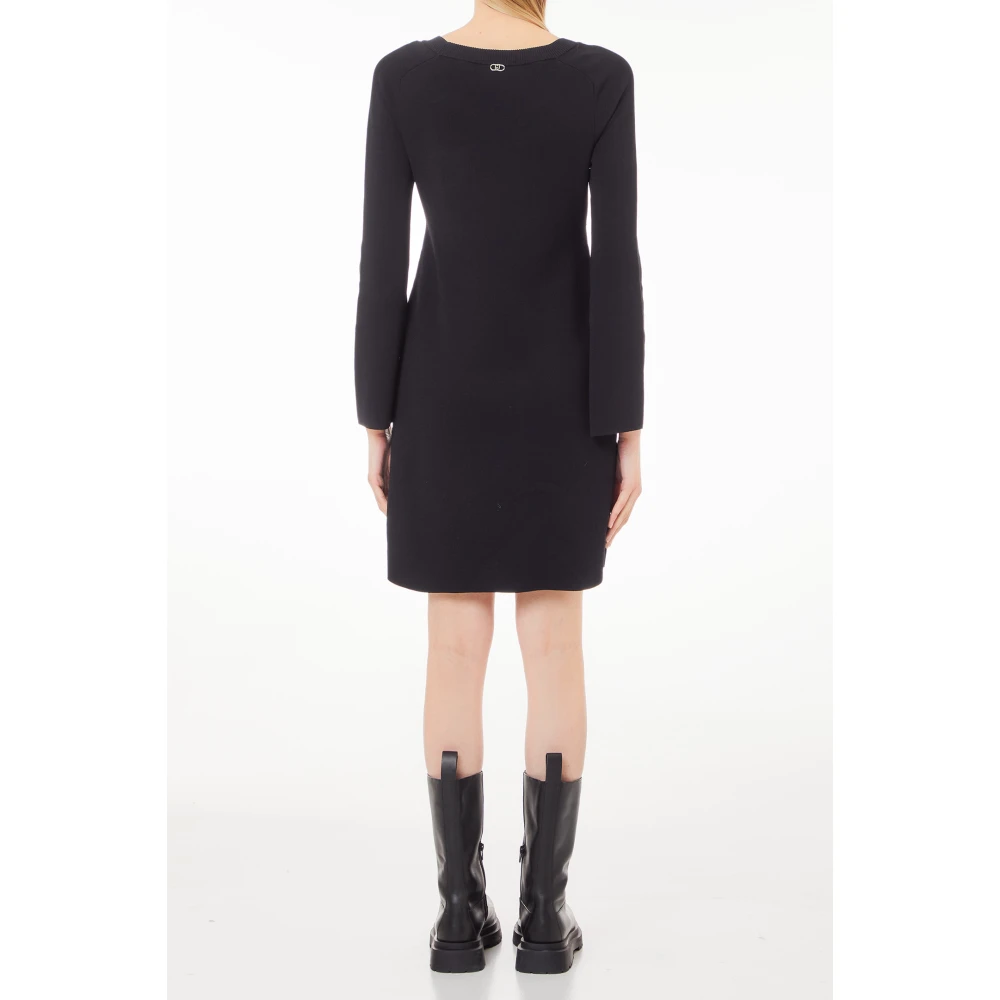 Liu Jo Gebreide Jurk Black Dames