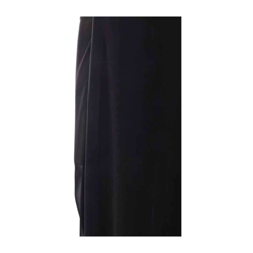 Christopher Esber Zwarte Zijden Chiffon Strapless Jurk Black Dames