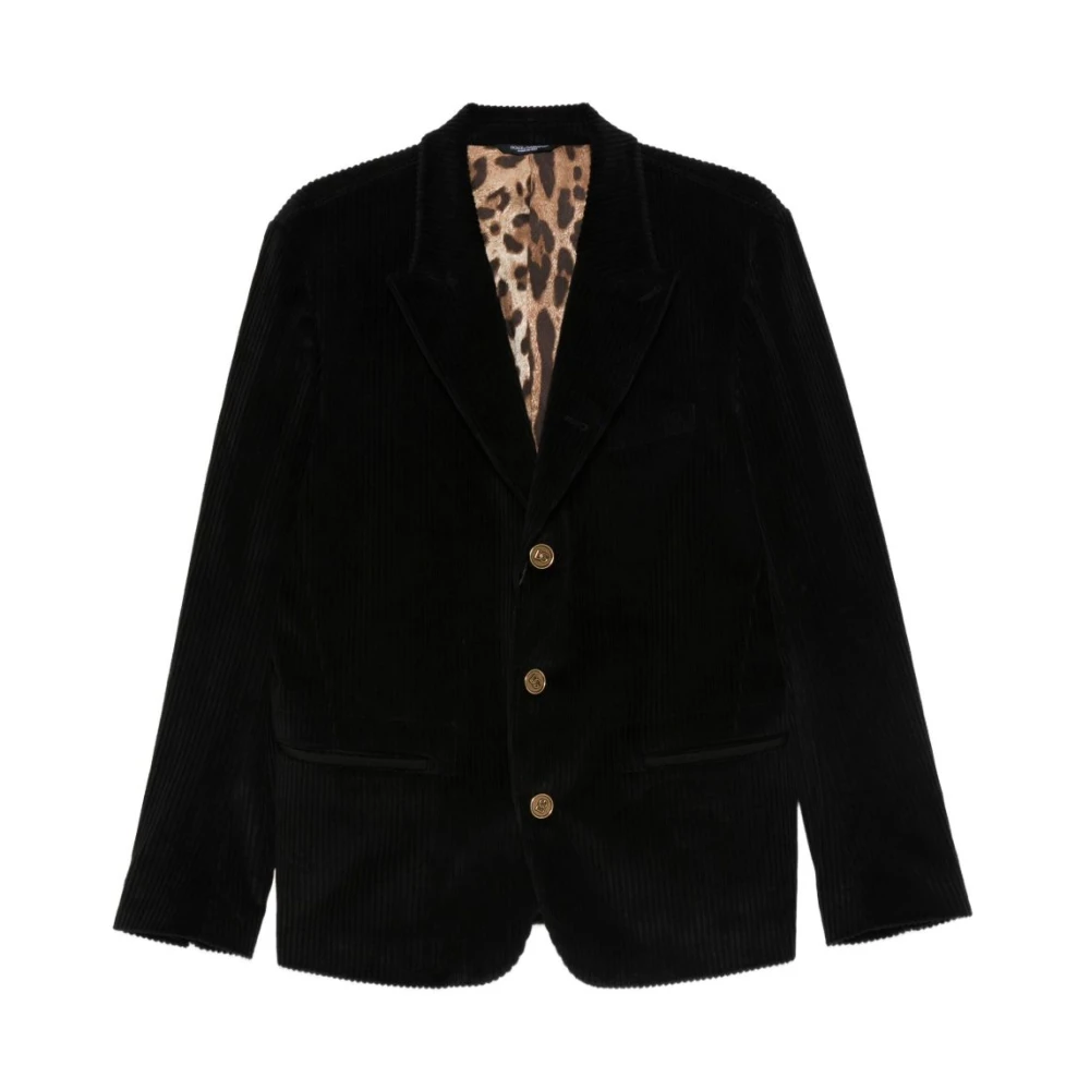 Dolce & Gabbana Svart Snygg Ytterkläder Aw25