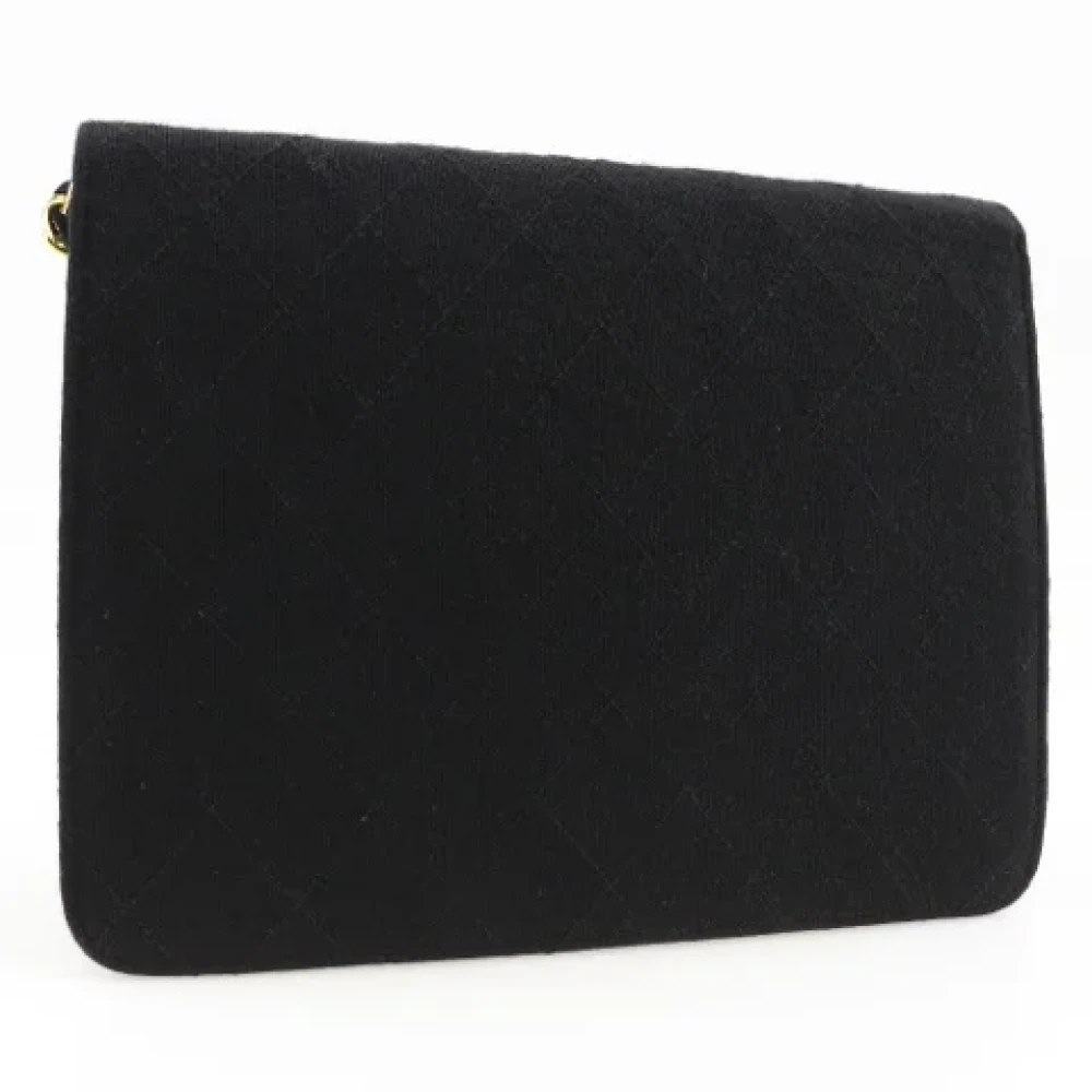 Chanel Vintage Pre-owned Cotton chanel-bags Black Dames