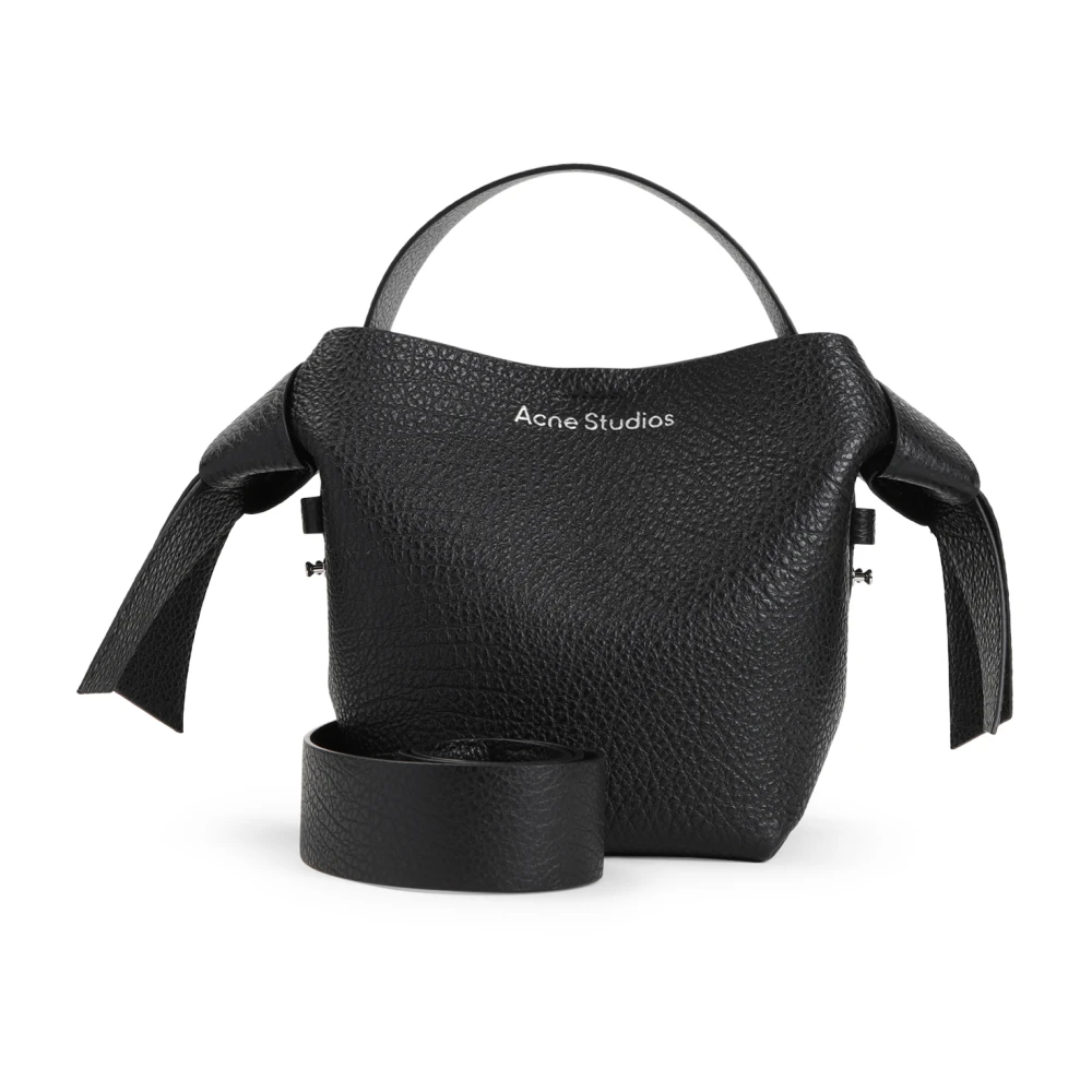 Acne Studios Zwarte Korrelleer Handtas Ss25 Black Heren